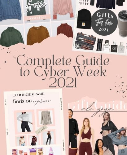 Pinterest image, Complete guide to holiday deals 2021
