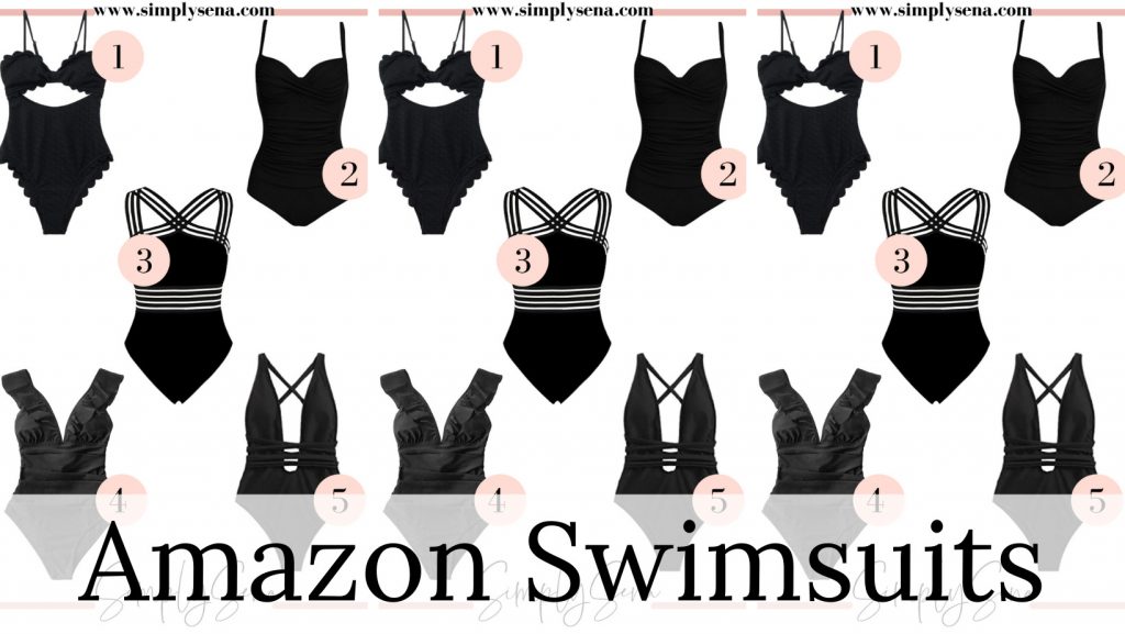 Amazon Black Swimsuits